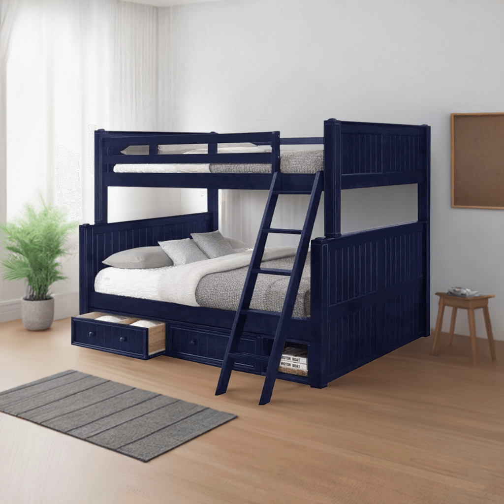 Annapolis Blue Full over Queen Bunk Bed Questions & Answers