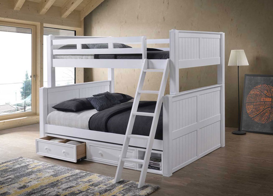 Beatrice White Full over Queen Bunk Bed Questions & Answers