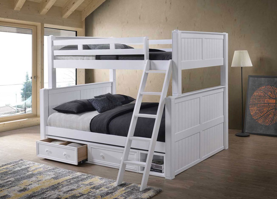 Distance from bottom bed slats and top bed slats.