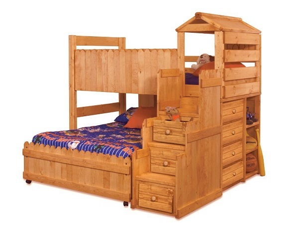 Camp Wildwood Twin Fun Fort Loft Bed with Stairs Questions & Answers