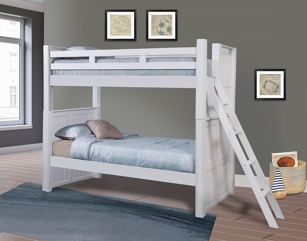 will this bed work for an adult on the top bunk if the ceiling is only 8 feet tall?