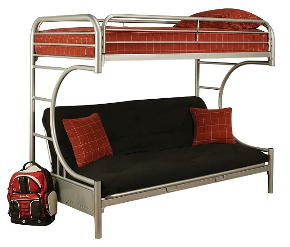 Cabot Silver Twin XL over Queen Futon Bunk Bed Questions & Answers