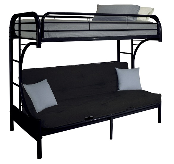 Cabot Black Twin XL over Queen Futon Bunk Bed Questions & Answers