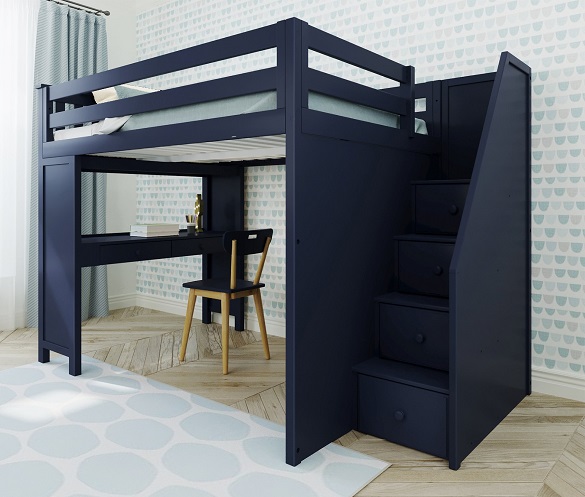 Braxton Blue Full Size Loft Bed with Desk Questions & Answers