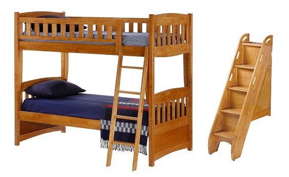 Kirkwood Oak Bunk Bed with Steps Questions & Answers