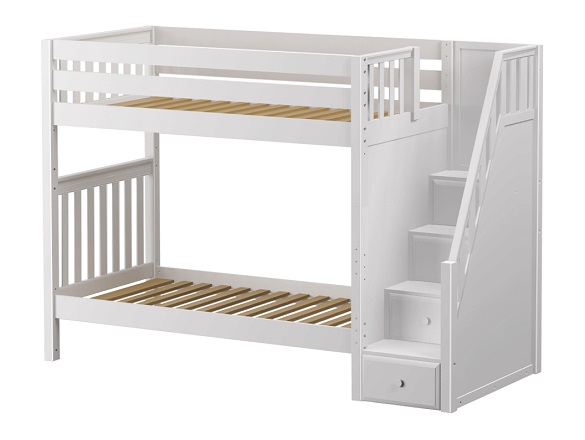 Sheridan White Bunk Beds with Stairs Questions & Answers