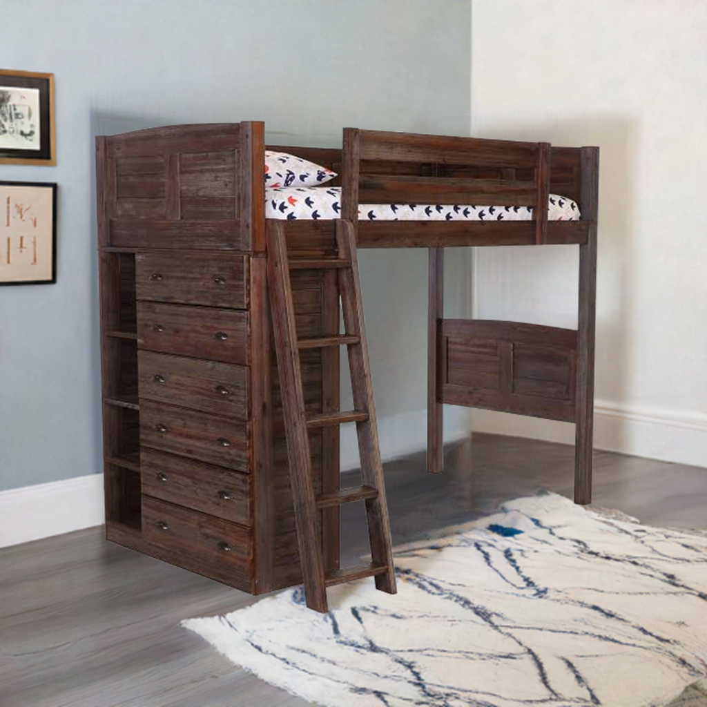 What are the dimesions of the drawers on this loft bed?