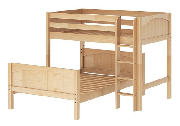 Lingo Natural Twin over Full L Shaped Bunk Beds Questions & Answers