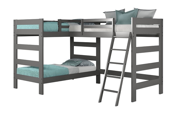 Winthrop Gray Twin Size Loft Bunk Beds Questions & Answers