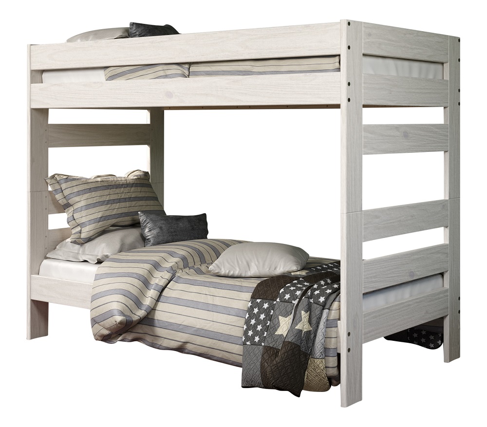 Helena Antique White Twin XL Wooden Bunk Beds Questions & Answers