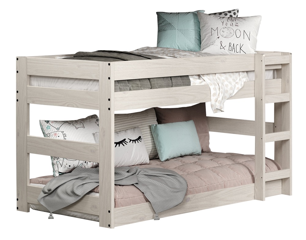 Helena Antique White Low Twin XL Bunk Beds Questions & Answers